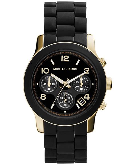 michael kors women's mk5191 polyurethane chronograph watch